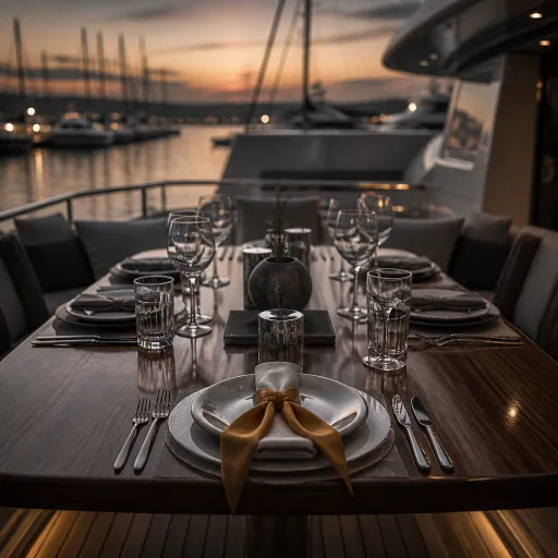 Yacht formal elegance explained for luxury boat hotel guests